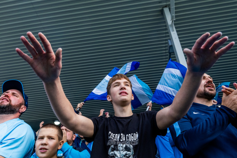 Фанаты на матче «Зенит»-2 — «Иркутск»