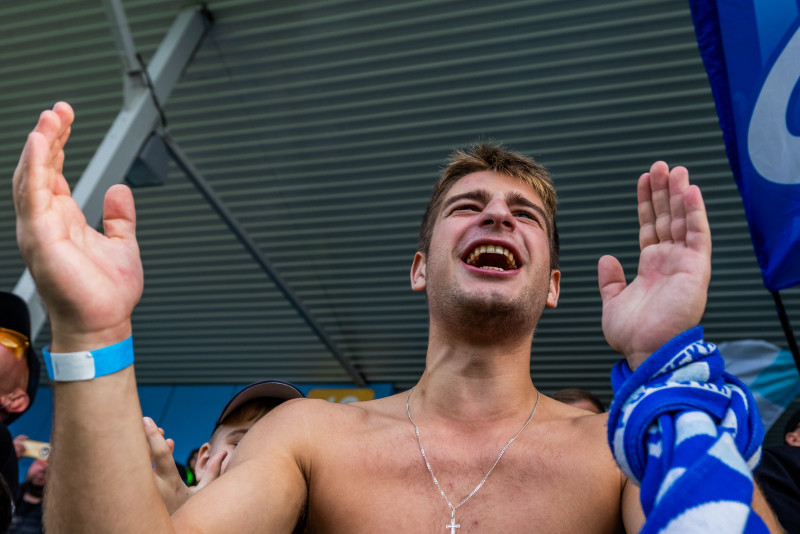 Фанаты на матче «Зенит»-2 — «Иркутск»