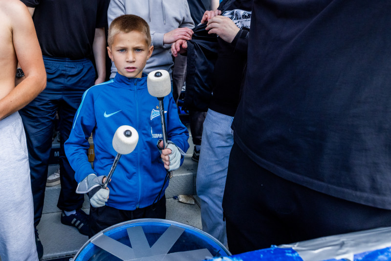 Фанаты на матче «Зенит»-2 — «Иркутск»