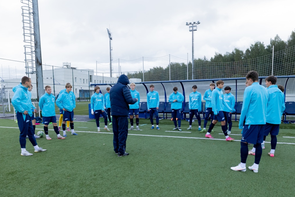 Тренировка «Зенита»-м перед матчем с ФК «Динамо»-м