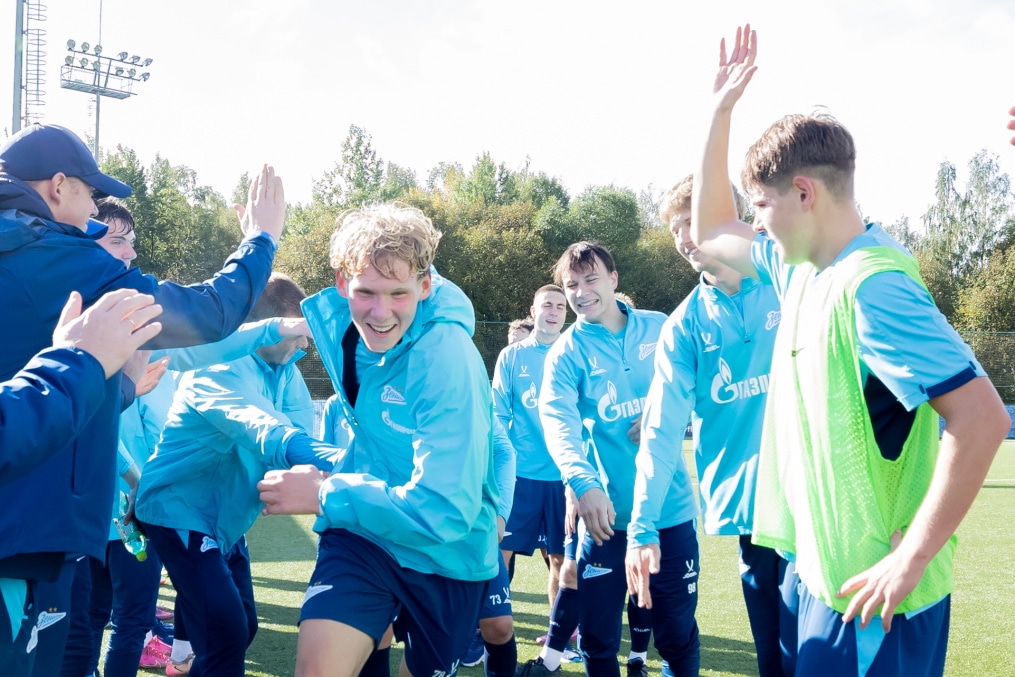 Тренировка «Зенита»-м перед матчем с ФК «Динамо»-м