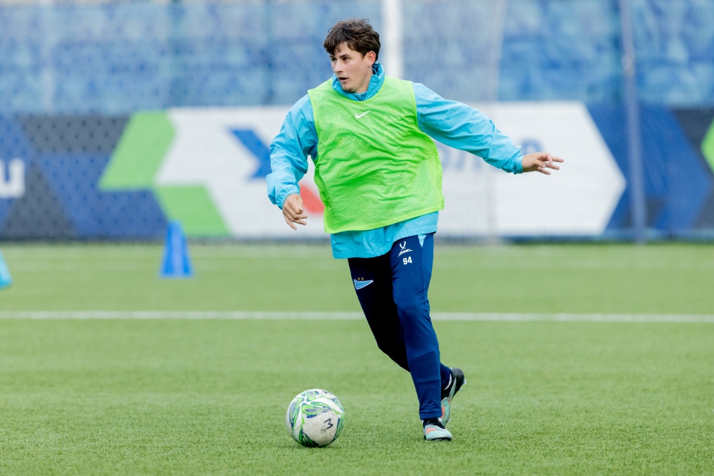 Тренировка «Зенита»-м перед матчем с ФК «Динамо»-м