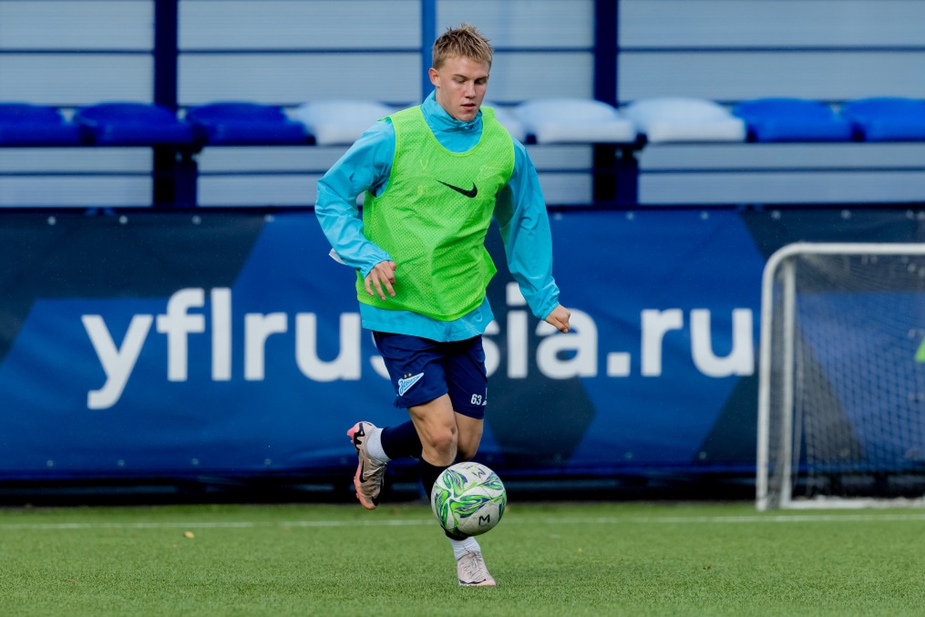 Тренировка «Зенита»-м перед матчем с ФК «Динамо»-м