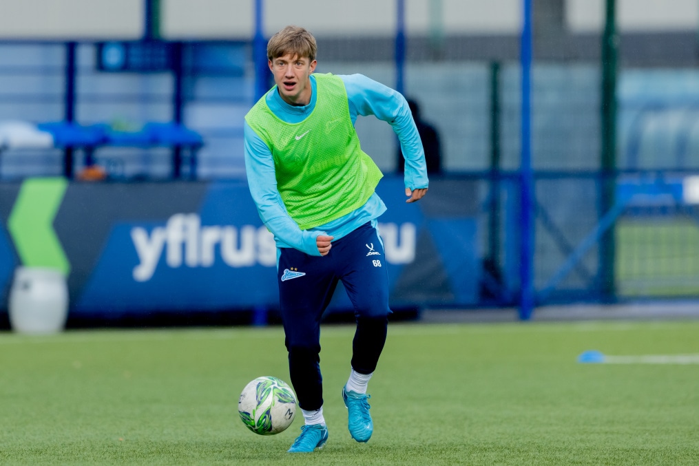 Тренировка «Зенита»-м перед матчем с ФК «Динамо»-м