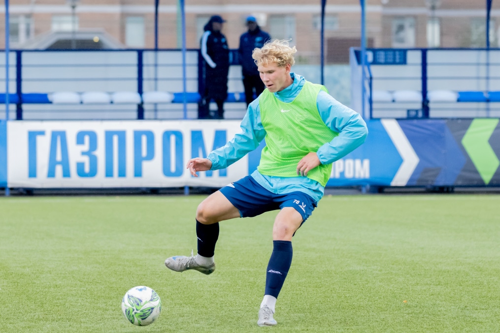 Тренировка «Зенита»-м перед матчем с ФК «Динамо»-м