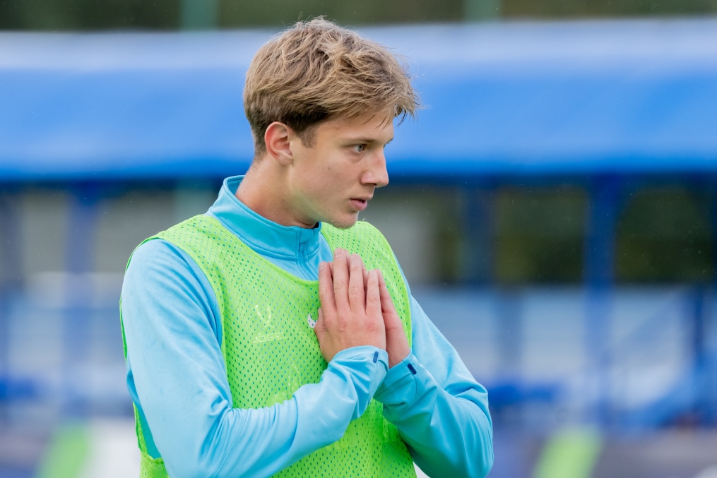 Тренировка «Зенита»-м перед матчем с ФК «Динамо»-м