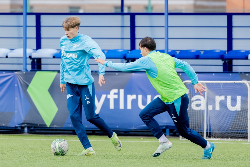 Тренировка «Зенита»-м перед матчем с ФК «Динамо»-м