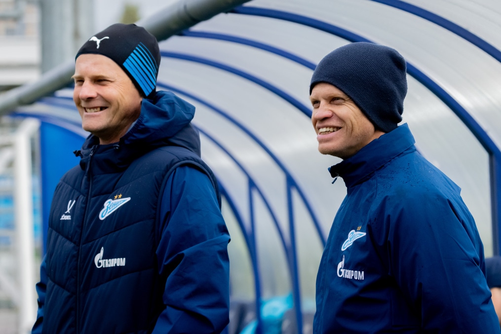 Тренировка «Зенита»-м перед матчем с ФК «Динамо»-м