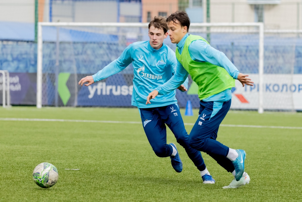 Тренировка «Зенита»-м перед матчем с ФК «Динамо»-м