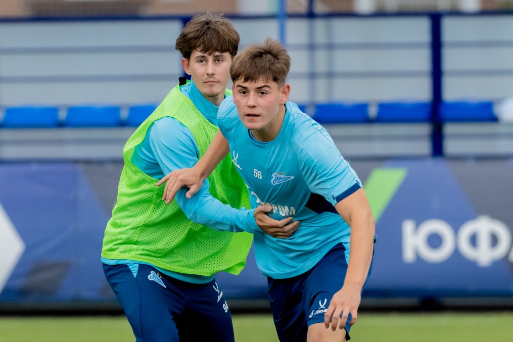 Тренировка «Зенита»-м перед матчем с ФК «Динамо»-м