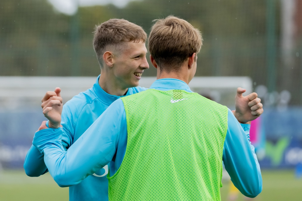 Тренировка «Зенита»-м перед матчем с ФК «Динамо»-м