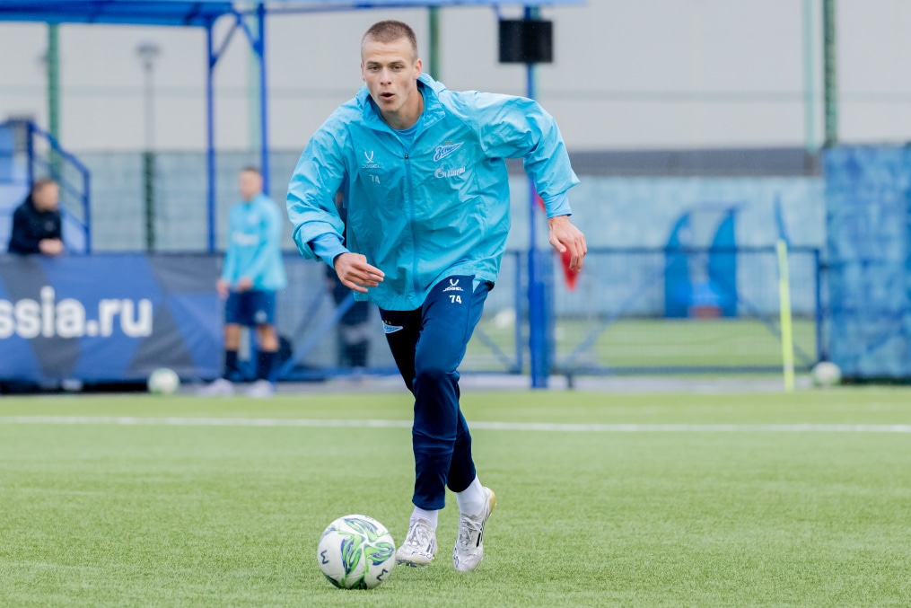 Тренировка «Зенита»-м перед матчем с ФК «Динамо»-м