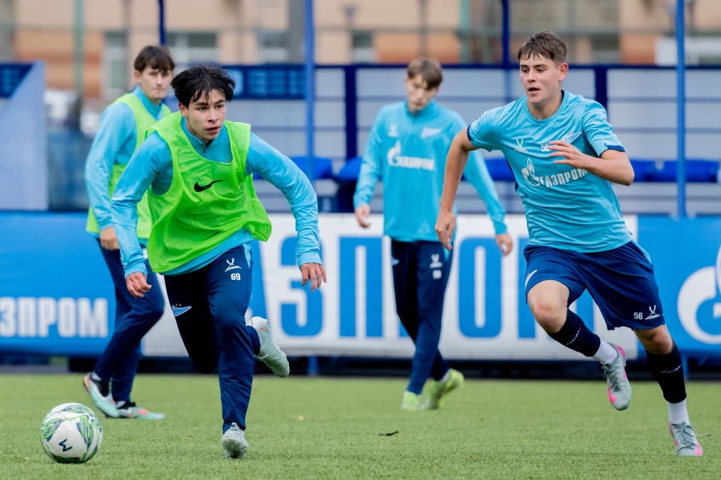 Тренировка «Зенита»-м перед матчем с ФК «Динамо»-м