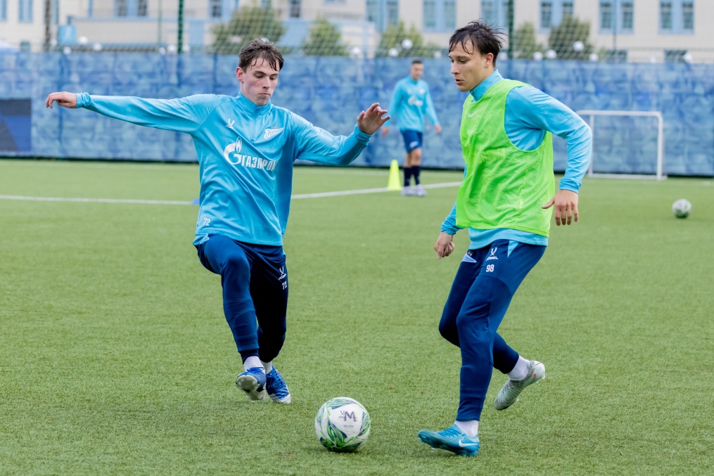 Тренировка «Зенита»-м перед матчем с ФК «Динамо»-м