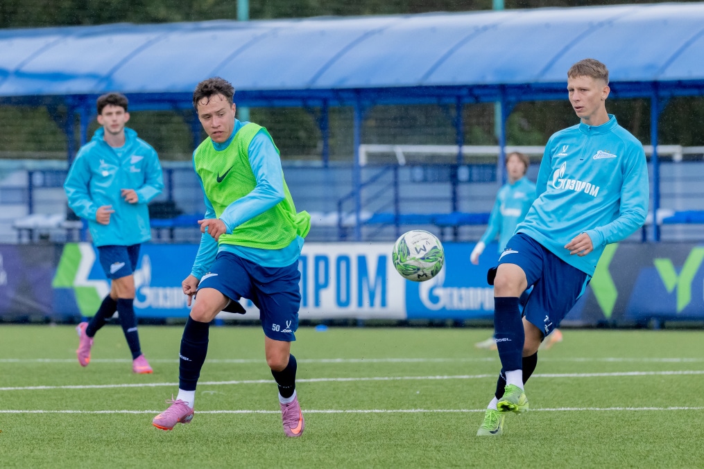 Тренировка «Зенита»-м перед матчем с ФК «Динамо»-м
