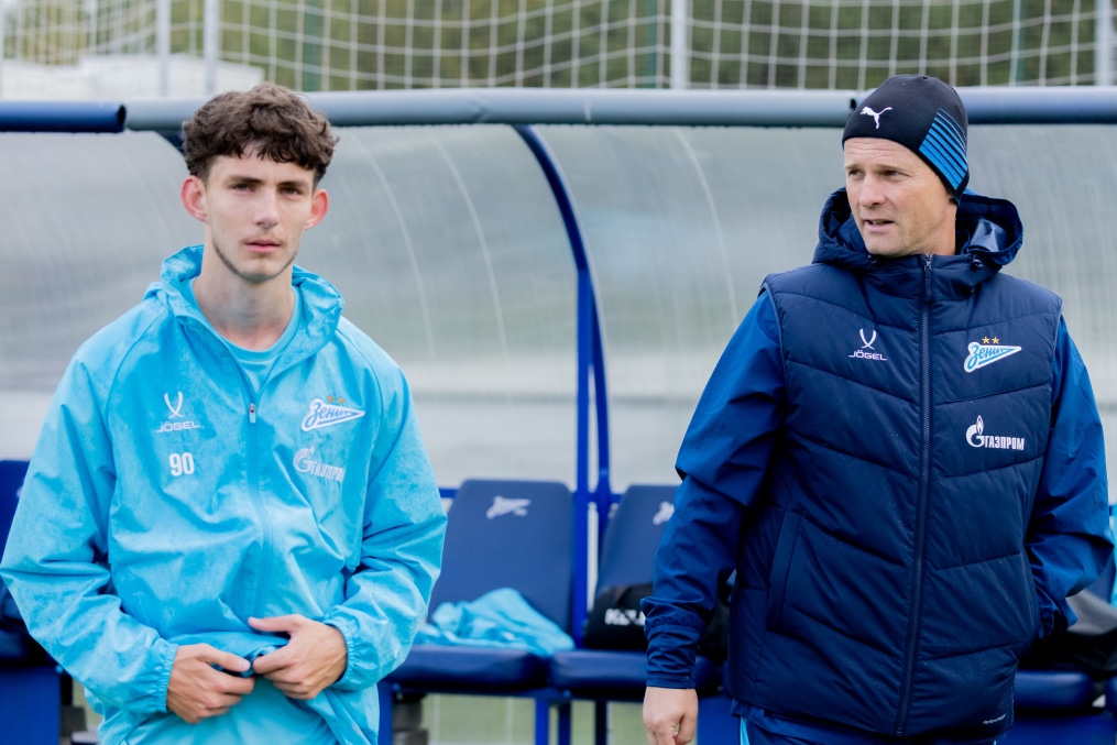 Тренировка «Зенита»-м перед матчем с ФК «Динамо»-м