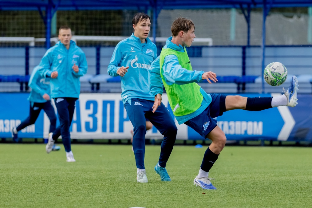 Тренировка «Зенита»-м перед матчем с ФК «Динамо»-м