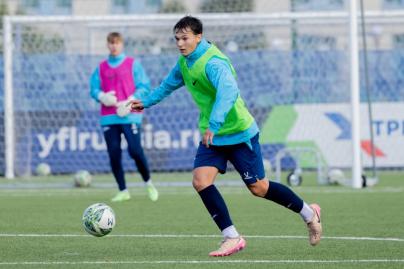 Тренировка «Зенита»-м перед матчем с ФК «Динамо»-м