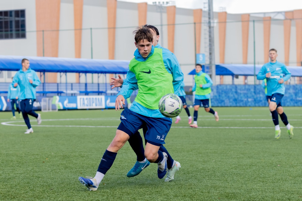 Тренировка «Зенита»-м перед матчем с ФК «Динамо»-м