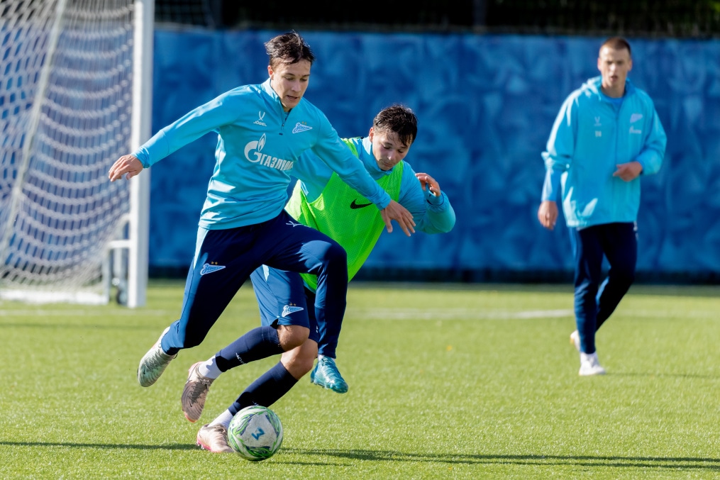 Тренировка «Зенита»-м перед матчем с ФК «Динамо»-м