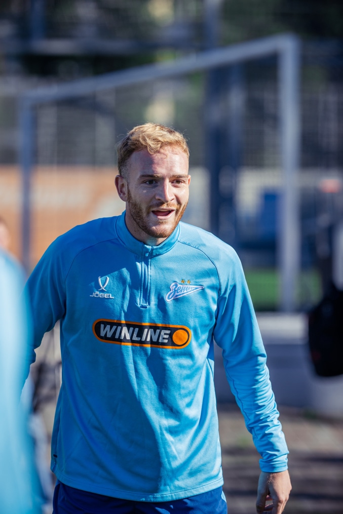 Тренировка основного состава перед матчем с «Оренбургом»