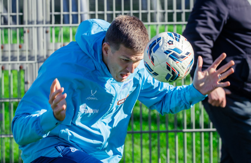 Тренировка основного состава перед матчем с «Оренбургом»