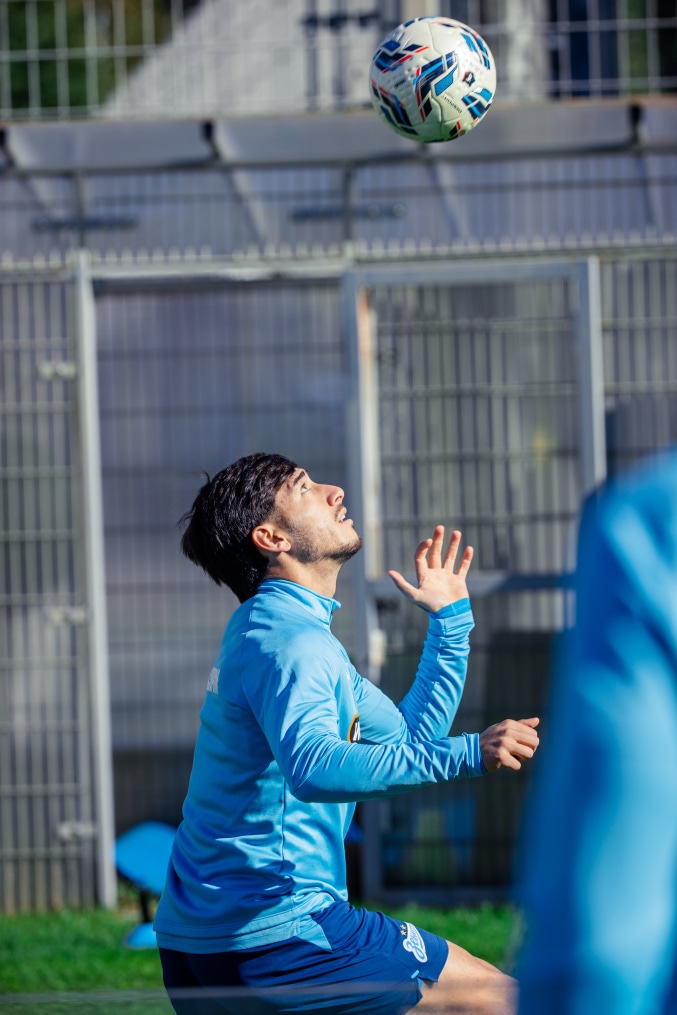 Тренировка основного состава перед матчем с «Оренбургом»