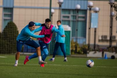 Тренировка «Зенита»-2 перед матчем с ФК «Космос»