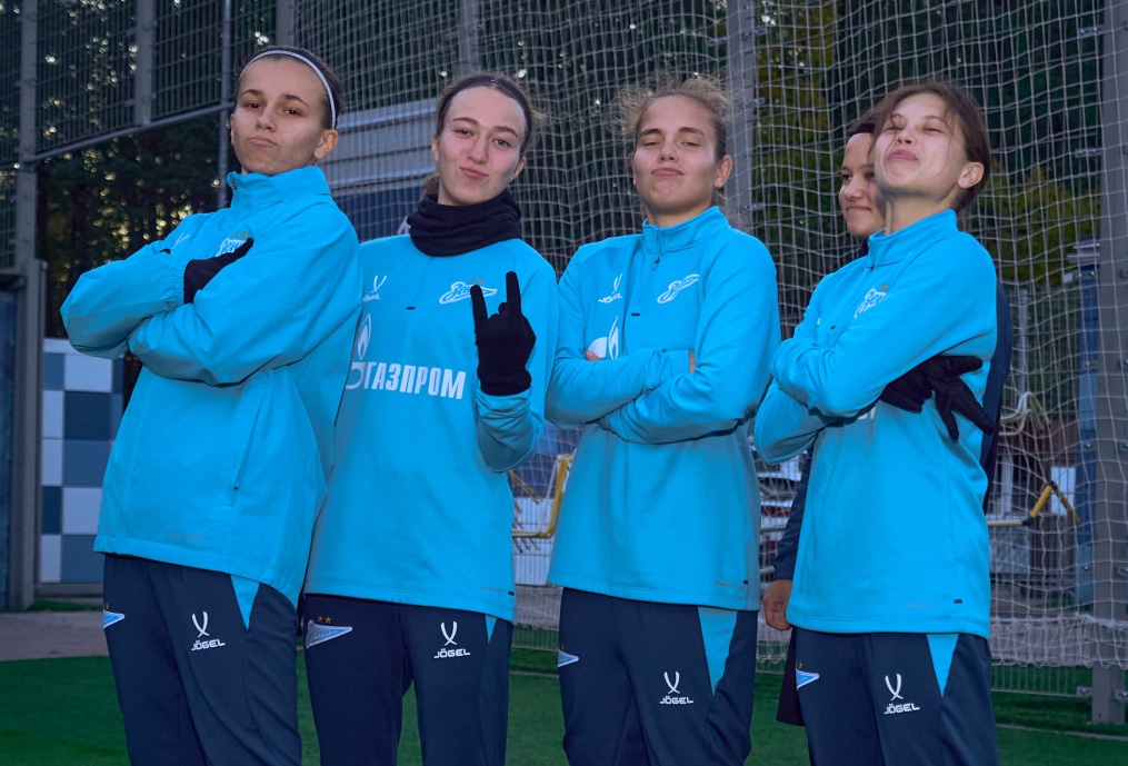 Тренировка женской молодежной команды перед матчем с «Краснодаром»-м