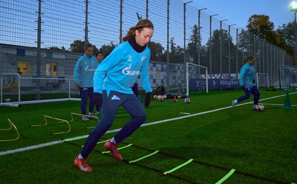 Тренировка женской молодежной команды перед матчем с «Краснодаром»-м