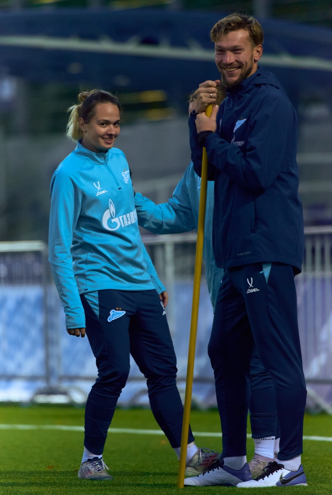 Тренировка женской молодежной команды перед матчем с «Краснодаром»-м