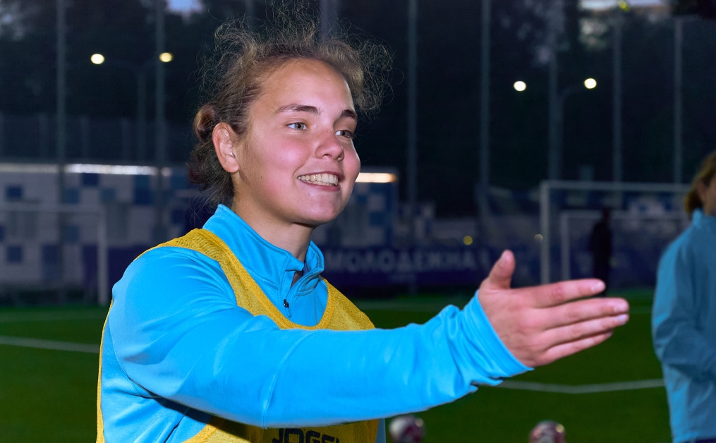 Тренировка женской молодежной команды перед матчем с «Краснодаром»-м