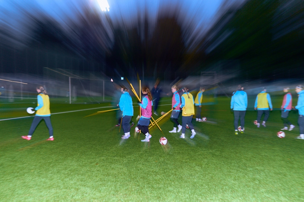 Тренировка женской молодежной команды перед матчем с «Краснодаром»-м