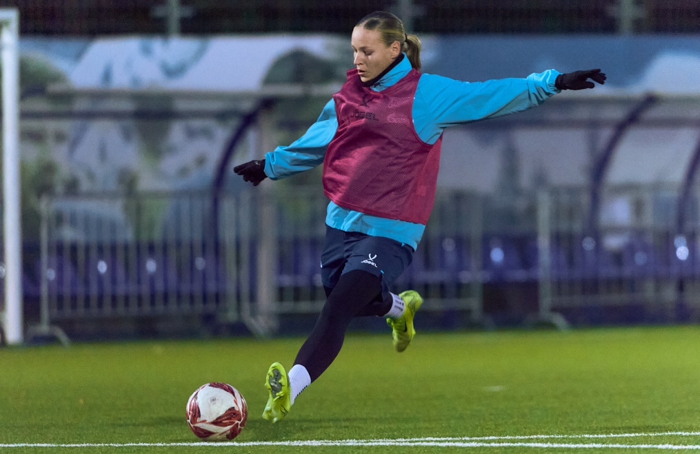 Тренировка женской молодежной команды перед матчем с «Краснодаром»-м