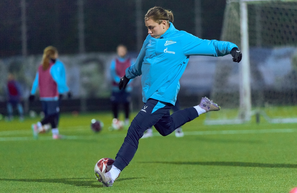 Тренировка женской молодежной команды перед матчем с «Краснодаром»-м