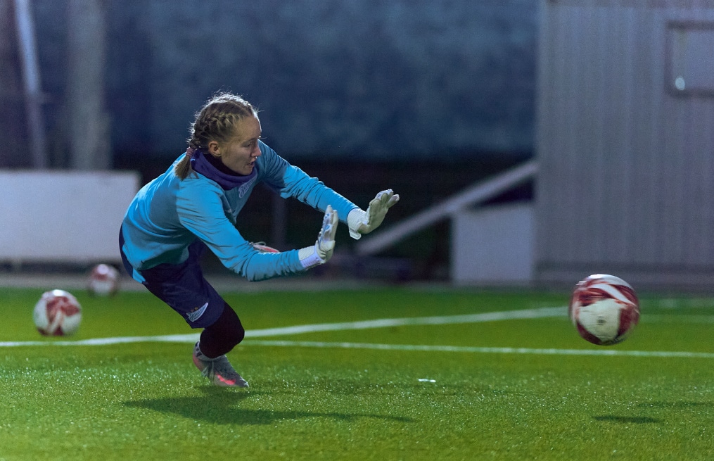 Тренировка женской молодежной команды перед матчем с «Краснодаром»-м