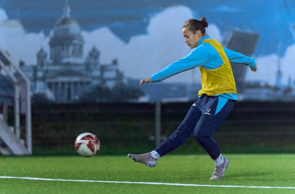 Тренировка женской молодежной команды перед матчем с «Краснодаром»-м