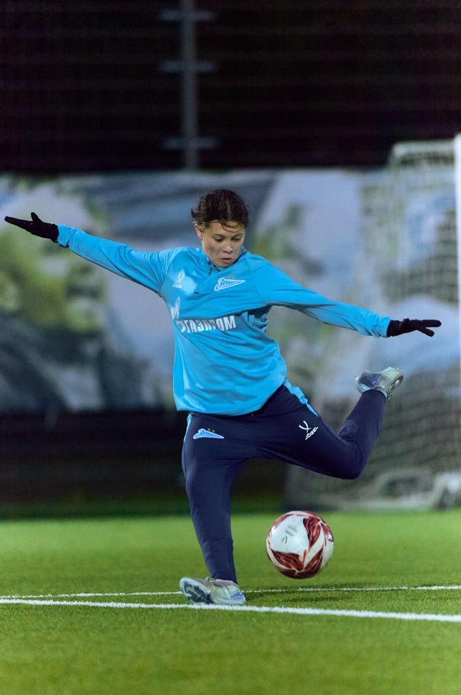 Тренировка женской молодежной команды перед матчем с «Краснодаром»-м