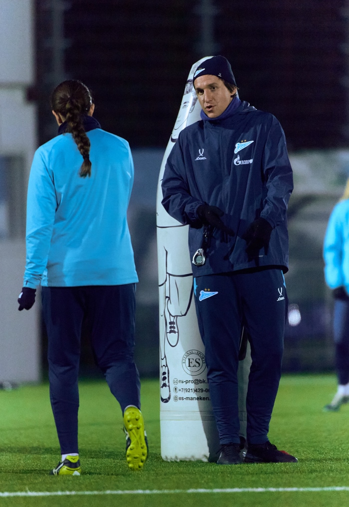 Тренировка женской молодежной команды перед матчем с «Краснодаром»-м