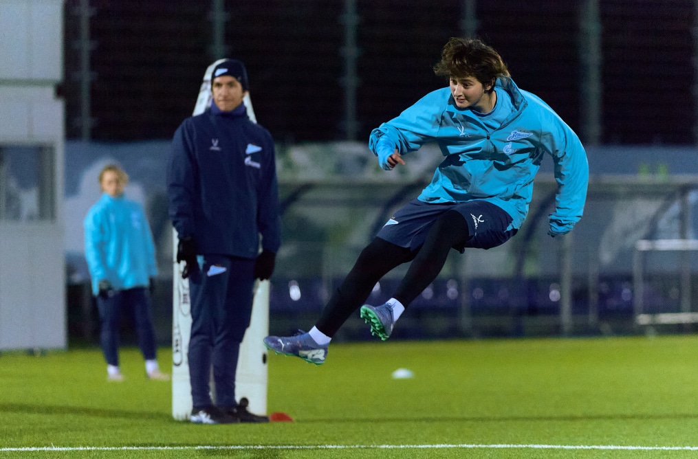 Тренировка женской молодежной команды перед матчем с «Краснодаром»-м