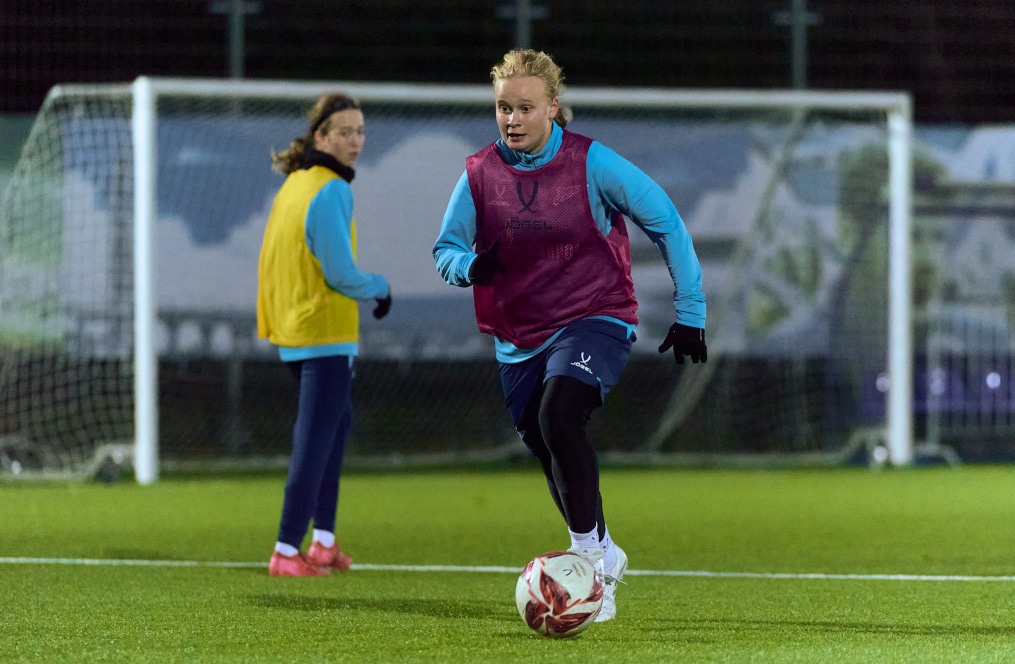 Тренировка женской молодежной команды перед матчем с «Краснодаром»-м
