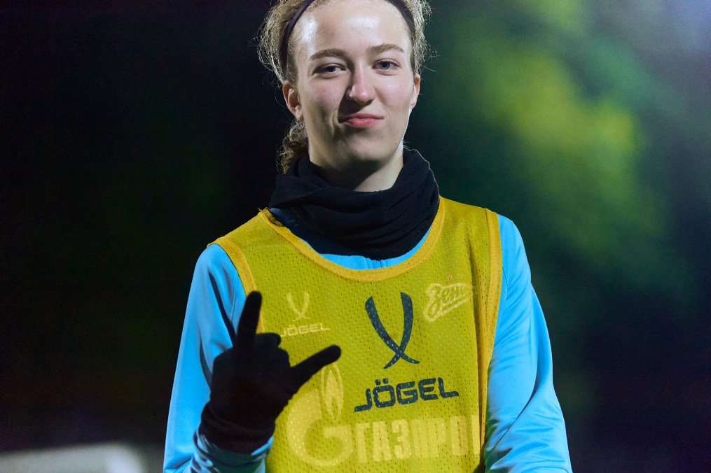 Тренировка женской молодежной команды перед матчем с «Краснодаром»-м