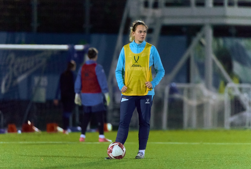 Тренировка женской молодежной команды перед матчем с «Краснодаром»-м