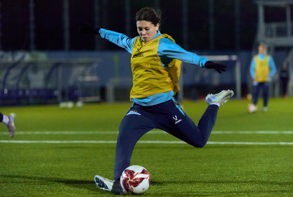 Тренировка женской молодежной команды перед матчем с «Краснодаром»-м