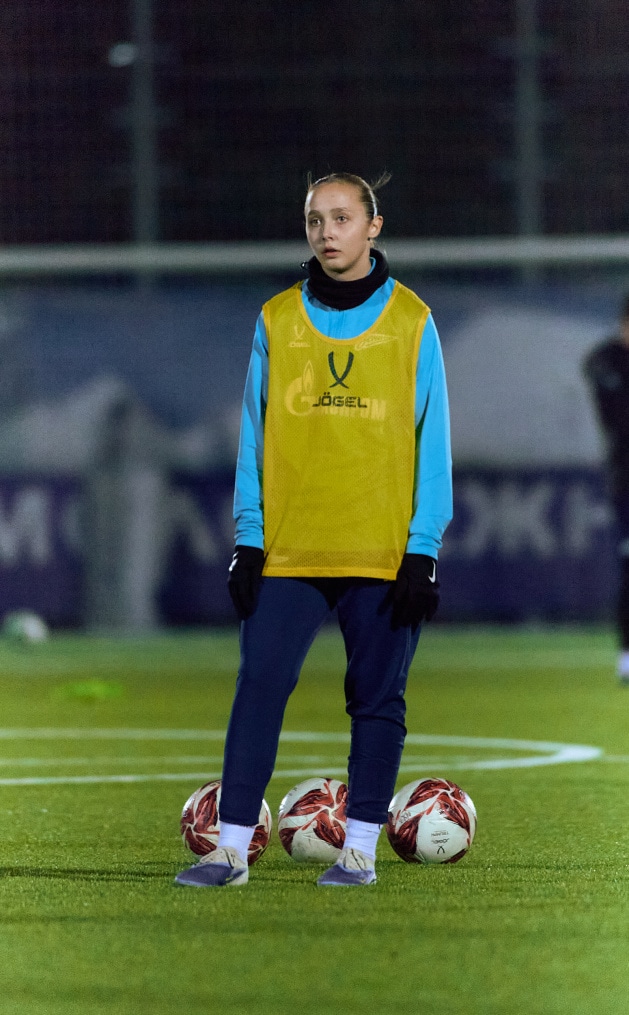 Тренировка женской молодежной команды перед матчем с «Краснодаром»-м