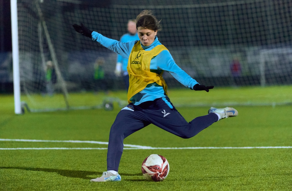 Тренировка женской молодежной команды перед матчем с «Краснодаром»-м