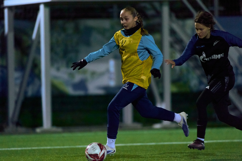 Тренировка женской молодежной команды перед матчем с «Краснодаром»-м