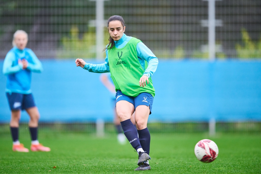 Тренировка женской команды перед финалом Кубка России