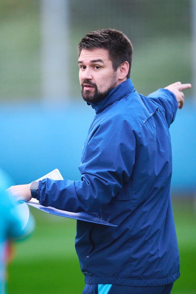 Тренировка женской команды перед финалом Кубка России