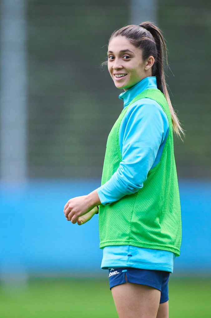 Тренировка женской команды перед финалом Кубка России